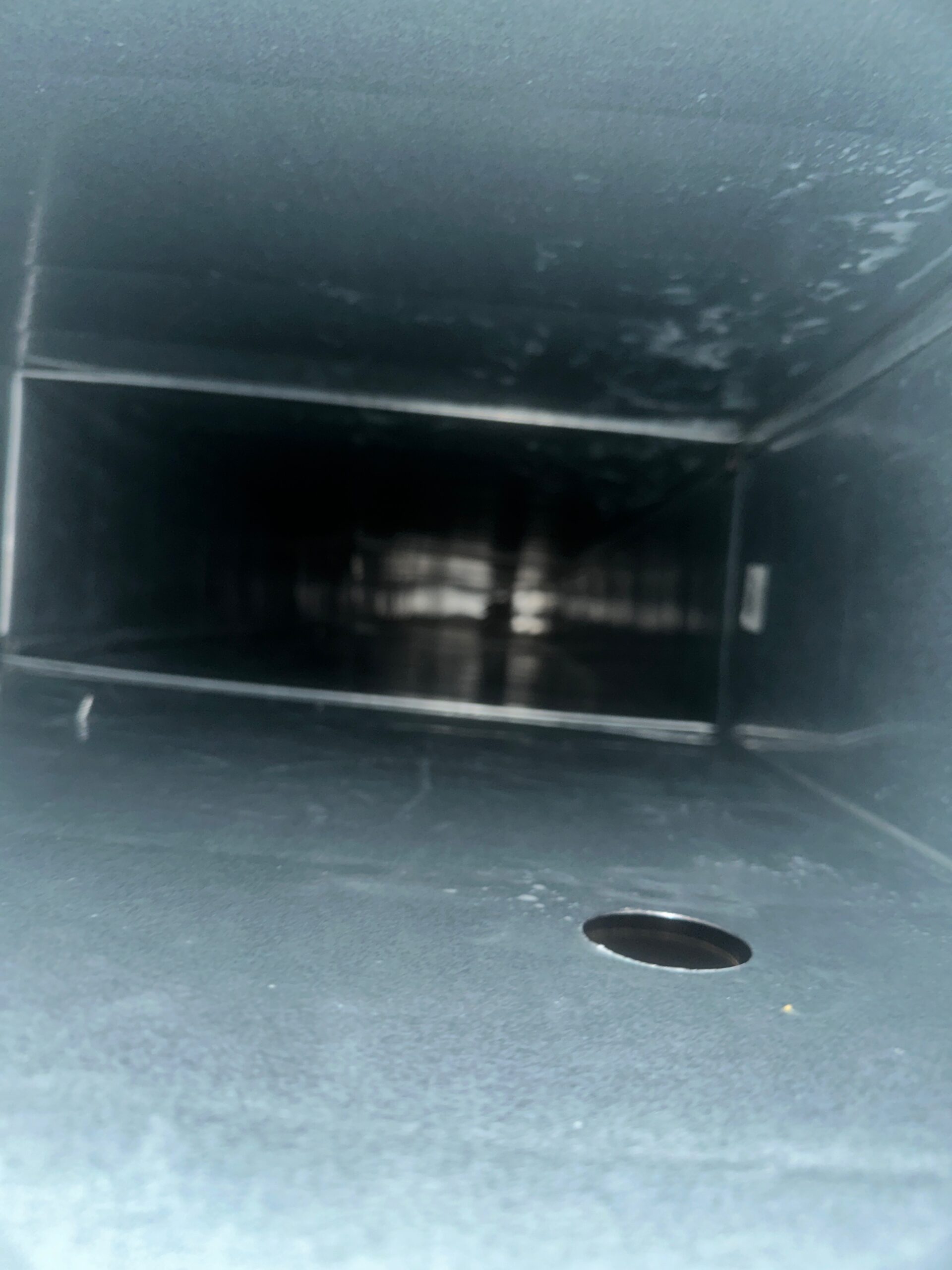 Clean air duct after cleaning